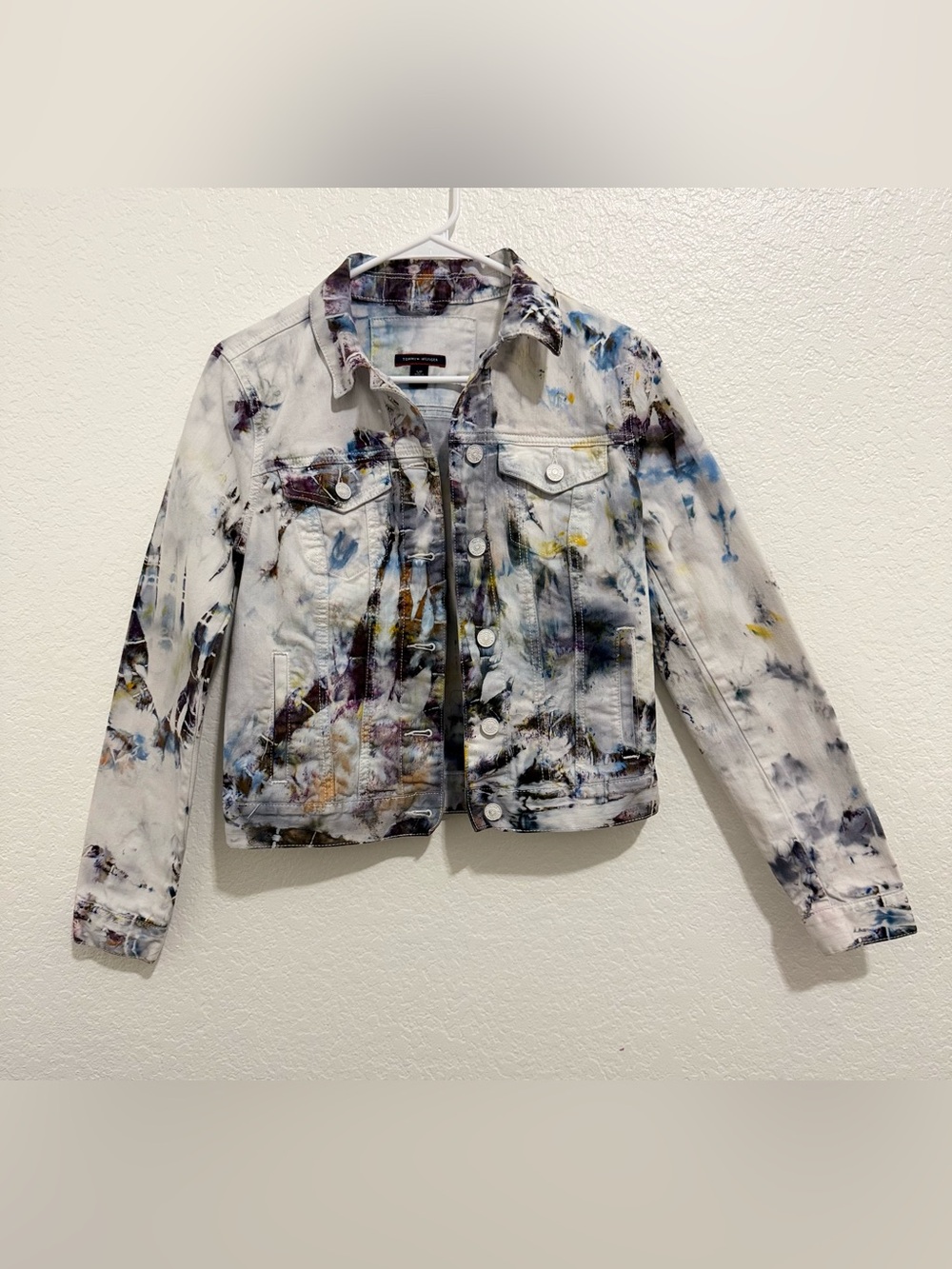 Tommy Hilfiger Pastel Tie Dye Denim Jacket Small